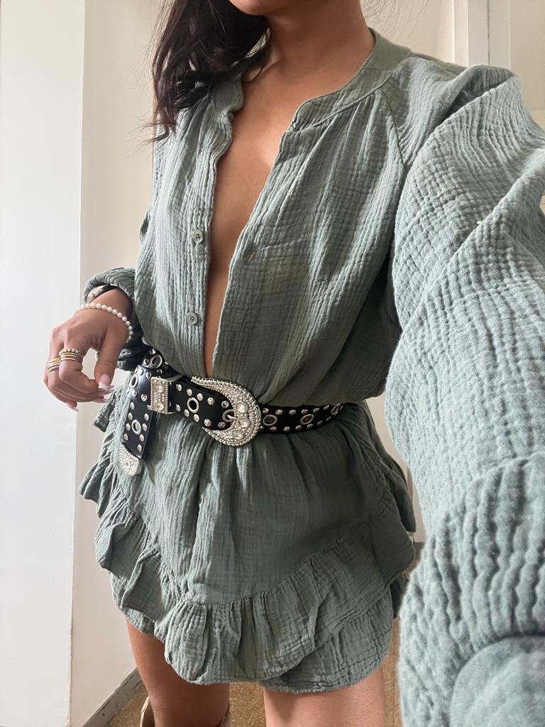 Jupe/short en coton NAO (plusieurs coloris) – Image 2