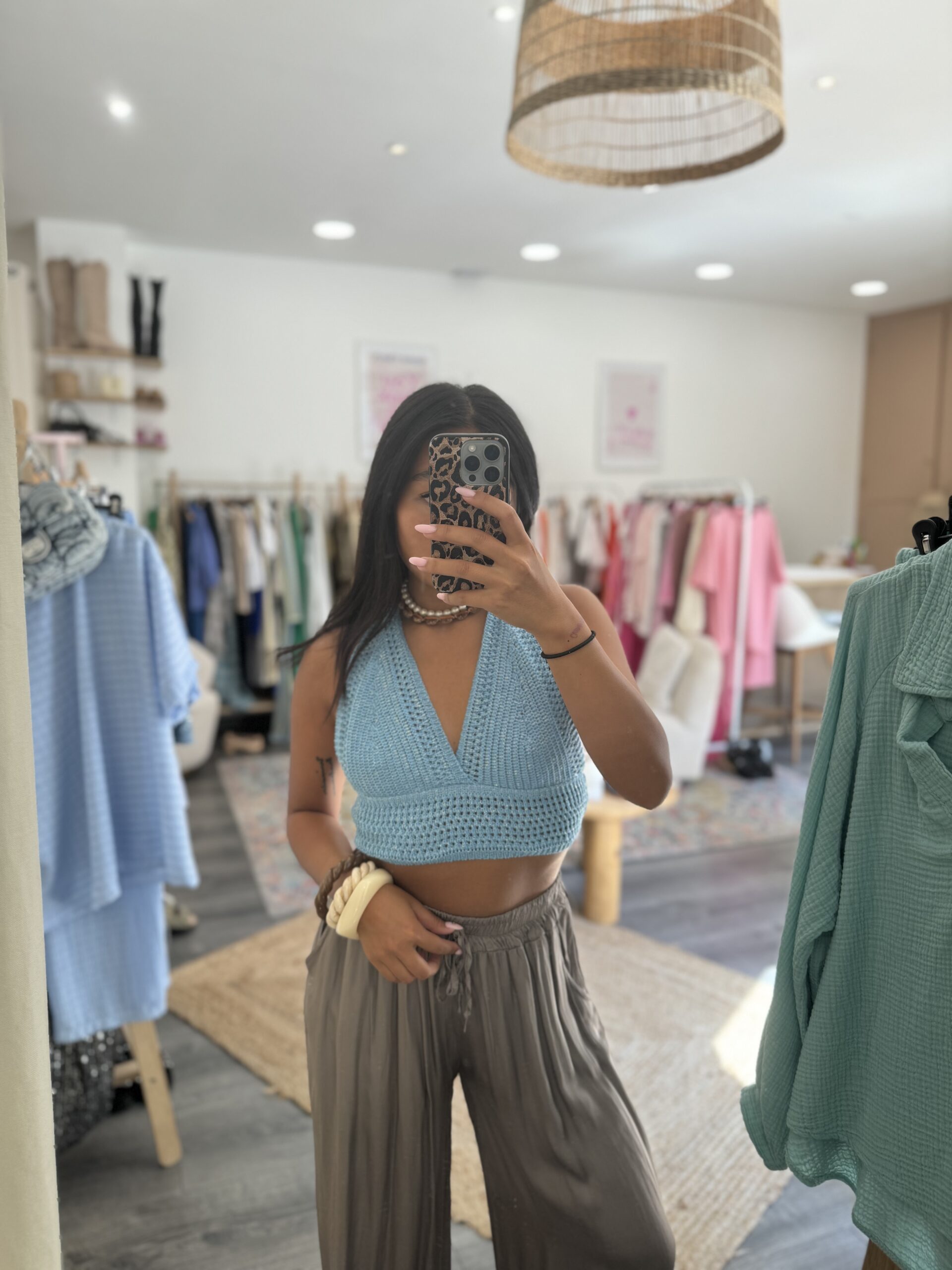 top en crochet lurex LEEWAN (plusieurs coloris) – Image 5