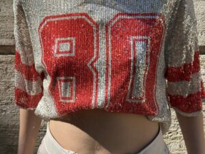T-shirt maillot en sequins WOLY (plusieurs coloris)