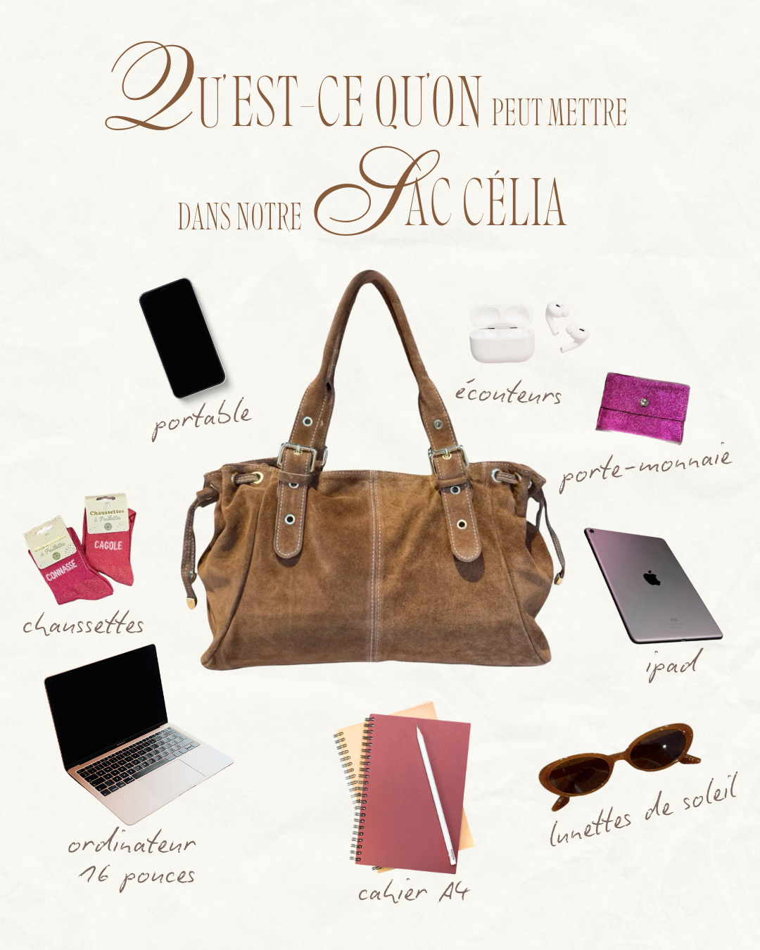 Sac en cuir CELIA (maxi format - plusieurs coloris) – Image 20