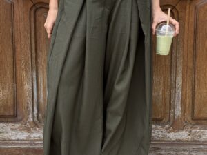 Pantalon large à pinces YASMINE (plusieurs coloris-team grande)